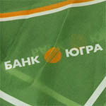 Платок с логотипом банка ЮГРА