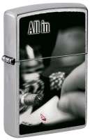 Зажигалка ZIPPO All In All с покрытием Street Chrome™, латунь/сталь, серебристая, матовая 38x13x57 мм