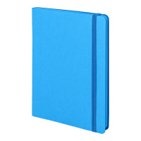 Ежедневник недатированный Shady, А5, лазурный, кремовый блок в линейку, синий обрез