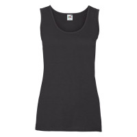 Майка женская "Lady-Fit Valueweight Vest", черный, XS, 97% хлопок, 3%полиэстер, 165 г/м2