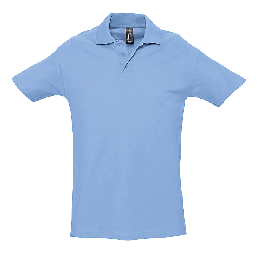 Рубашка поло мужская SPRING II, голубой, 2XL, 100% хлопок, 210/м2