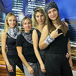 Банданы чёрные с принтом