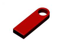 USB 2. 0-флешка на 32 Гб с мини чипом и круглым отверстием, красный