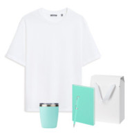 Набор с одеждой RUST (футболка, термокружка, ежедневник, ручка), мятный/аква, XL/2XL Набор с одеждой RUST (футболка, термокружка, ежедневник, ручка), мятный/аква, XL/2XL