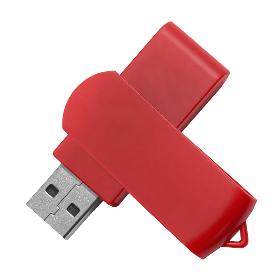 USB flash-карта SWING (16Гб), красный, 6, 0х1, 8х1, 1 см, пластик