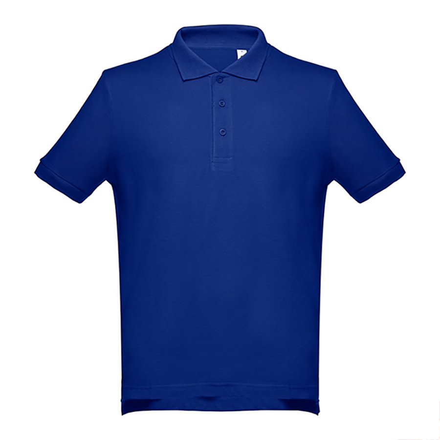 Рубашка-поло мужская ADAM, синий, 2XL, 100% хлопок, плотность 195 г/м2