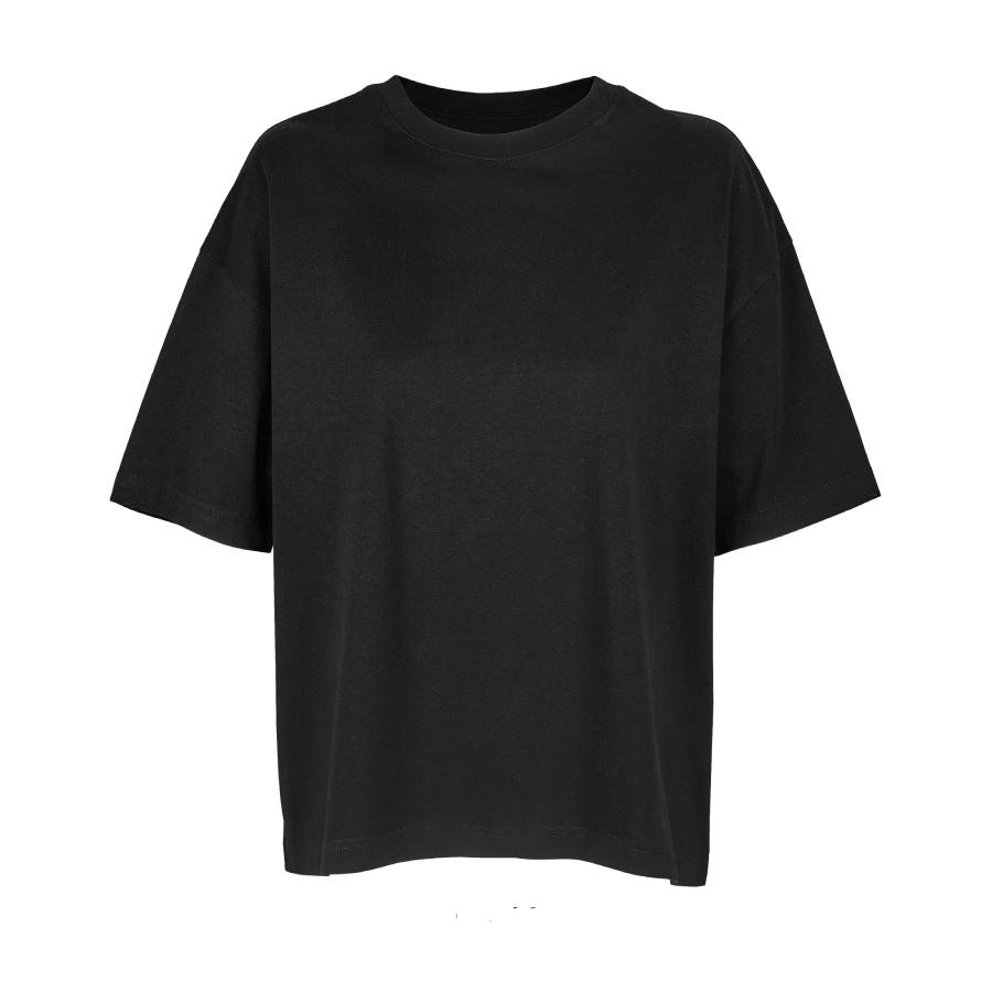 Футболка женская BOXY WOMEN, чёрный, XL, 100% органический хлопок, 180 г/м2
