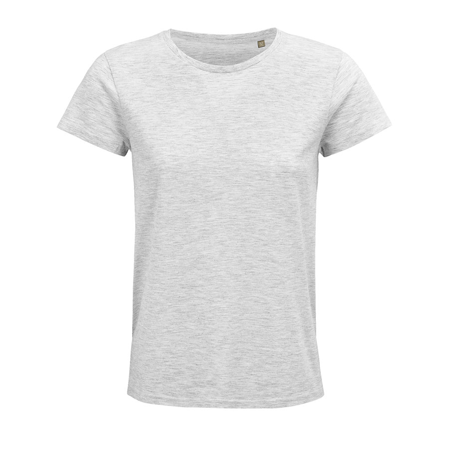 Футболка женская "CRUSADER WOMEN", св. серый меланж, 3XL, 100% органический хлопок, 150 г/м2