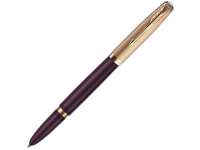 Перьевая ручка Parker 51 DELUXE PLUM GT, перо: F, цвет чернил: black, в подарочной упаковке. 