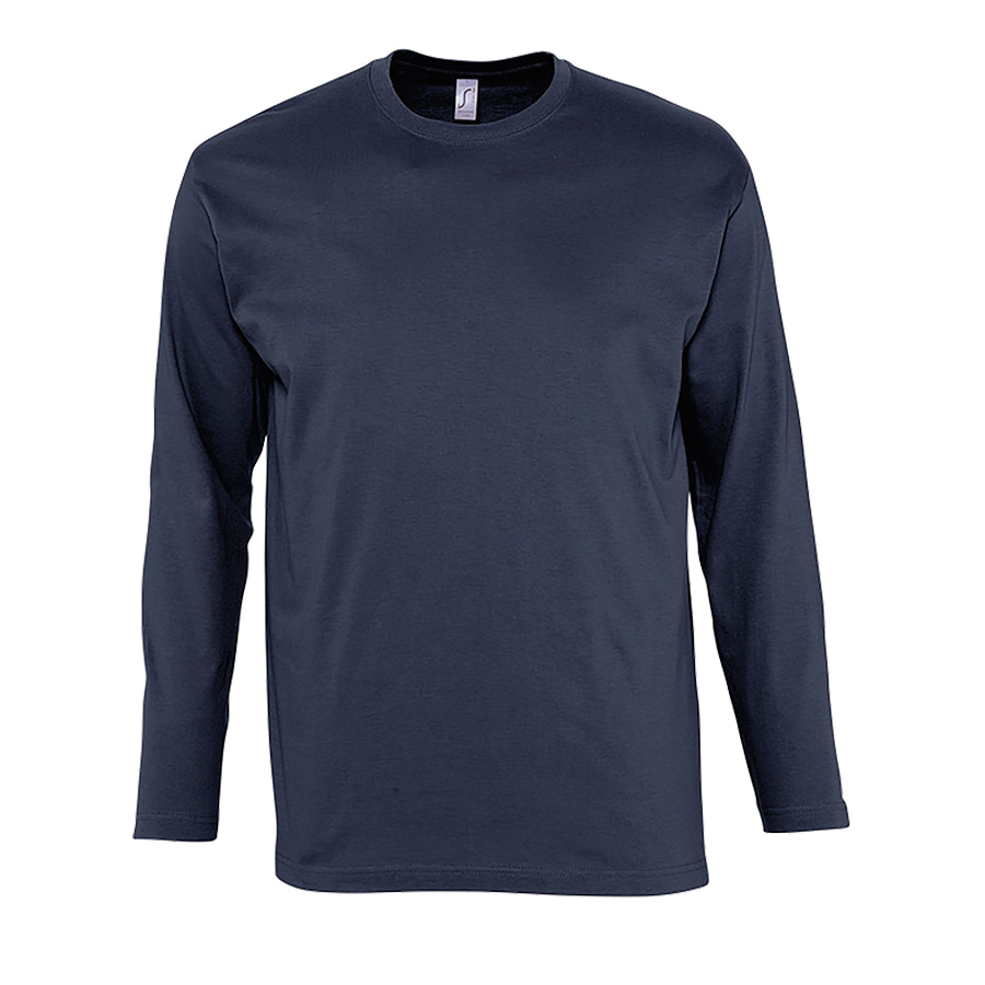 Футболка мужская с длинным рукавом MONARCH, темно-синий, 5XL, 100% хлопок, 150 г/м2