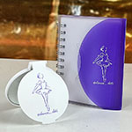 Блокнот и зеркало с логотипом Dance Deti