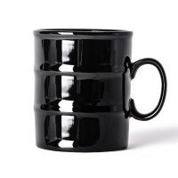 Кружка "Бочка" в подарочной упаковке, черный, h=9см, d=7, 8см, 280 мл, фарфор