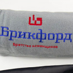 Флисовый плед с логотипом Брикфорд в чехле