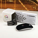 Набор с колонкой, мультитулом и компьютерной мышкой с логотипом Covesto