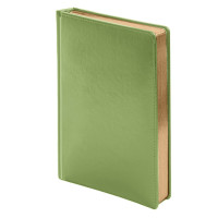 Ежедневник недатированный Joy, А5, зеленое яблоко, белый блок, золотой обрез