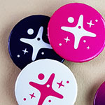 Значки с логотипом Wilberries 