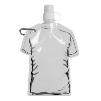 Емкость для воды мягкая "Футболка", пластиковая, с карабином, емкость 500 мл. 