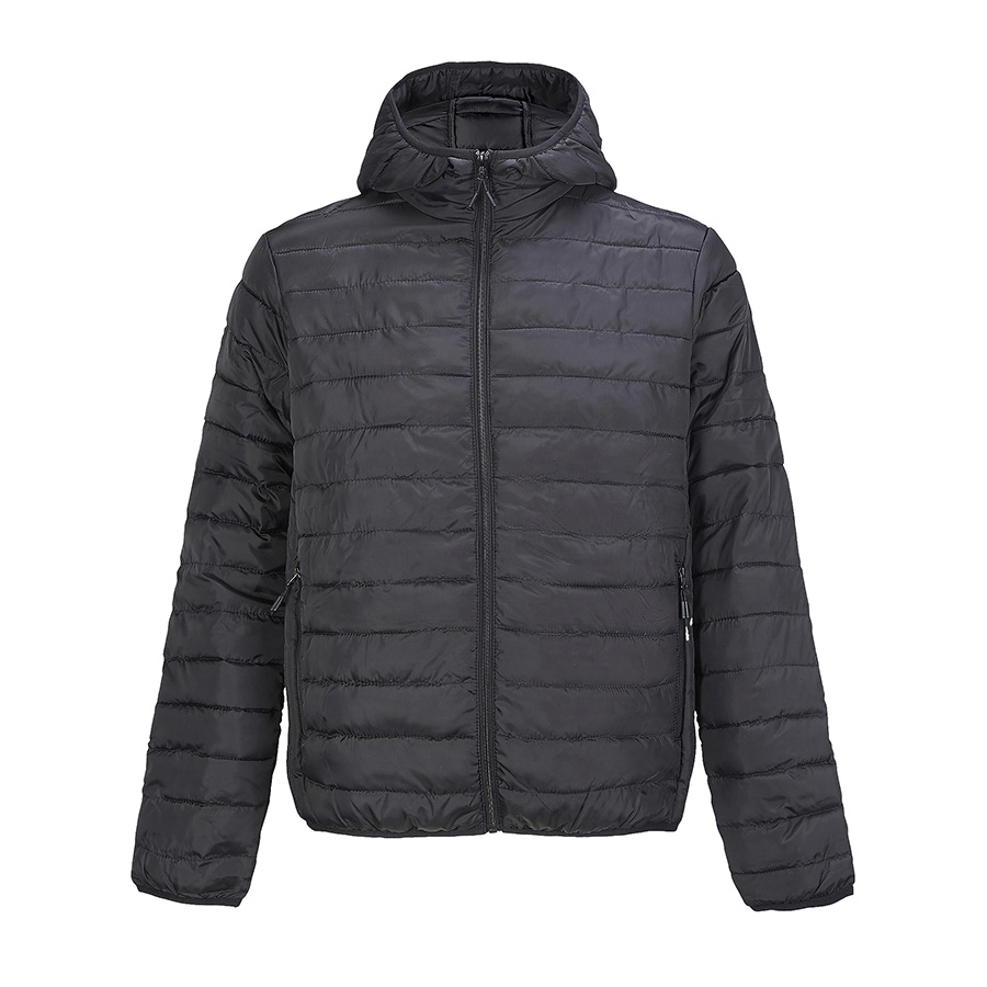 Куртка мужская "STREAM HOODED", черный, 3XL, таффета 280 Т, 100% полиэстер