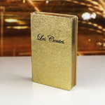Золотой блокнот с логотипом LesContes