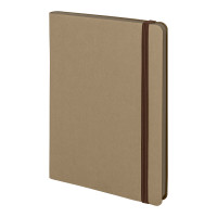 Ежедневник недатированный Shady, А5, светло-коричневый, кремовый блок в линейку, коричневый обрез