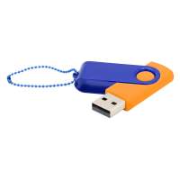 Флешка Designer To Go 2. 0 USB 16Gb, оранжевый/синий