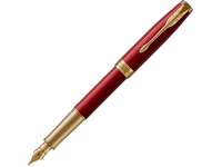 Перьевая ручка Parker Sonnet, Lacquer Intense Red GT, перо: F, цвет чернил: black, в подарочной упаковке