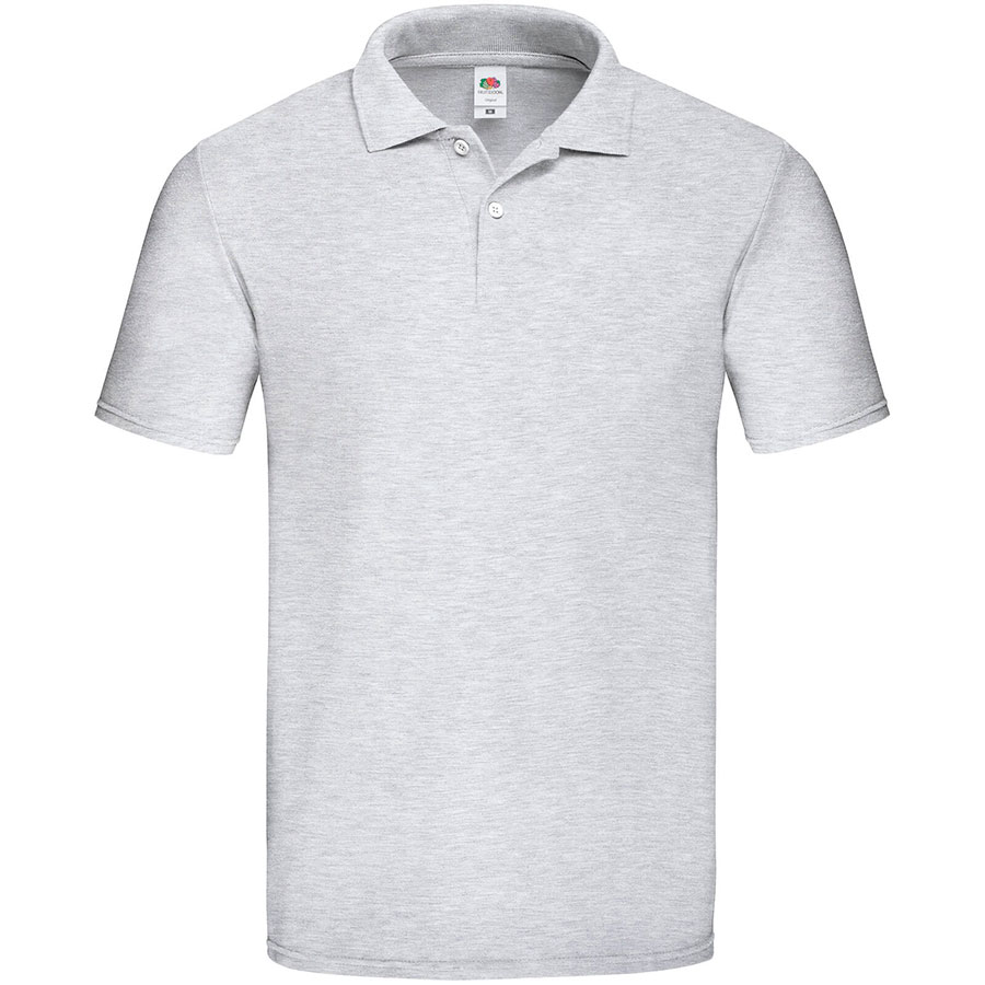Поло мужское "Original Polo", серый меланж_3XL, 100% х/б, 185г/м²