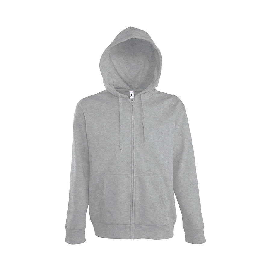Толстовка "Seven Men", серый меланж_2XL, 50% хлопок, 50% полиэстер, 280м/г2