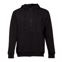 Толстовка мужская с капюшоном на молнии AMSTERDAM, черный, 2XL, 50% хлопок, 50% полиэстер, 320 г/м2 Толстовка мужская с капюшоном на молнии AMSTERDAM, черный, 2XL, 50% хлопок, 50% полиэстер, 320 г/м2
